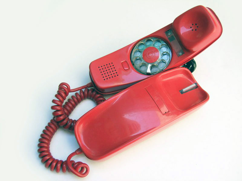 telefono gondola rojo sobremesa disco alt.9x7x21 3u